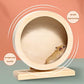 antiai Hamster Wooden Silent Wheel, Small Animal Exercise Wheel Accessories, Quiet Spinner Hamster Running Wheels Prevent Depression Toys for Hamsters, Gerbils, Mice and Other Small Pets (S)