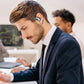 Open Ear Clip Wireless Earbuds Bone Conduction Headphones, Bluetooth 5.4, Open Ear Design for Running Fitness,office，Built-in Mic, IPX7 Waterproof, LED Display Charging Case,Ear Hooks Ear Buds