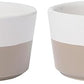Waggo Dipper Ceramic Dog Bowls - Set of 2 - for Small and Large Breeds - Heavyweight and Durable Pet Food and Water Dish Crock, Dishwasher Safe, Modern (Set of 2, Vintage Grey, Large)