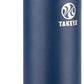 Takeya Actives Water Bottle with Spout Lid - Bottle with Double Stainless Steel Insulation - Dishwasher Safe & BPA-Free - Bottle with Spout Lid & Removable Bumper - 24 oz, Midnight Blue