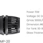 Aquarium Wave Maker Pump (DMP20) – Submersible Circulation Pump for Saltwater Marine Reef Tanks, Bluetooth App Control & Smart Controller