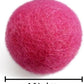 Wool Cat Toys - Silent Felt Balls for Small Pet Fetch and Play - Eco Friendly Quiet Wool Ball Toy for Cats and Kittens - Choose Your Colors - Pink
