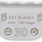 Detachable A Series 30 Blades Cat Clippers Cuts Length 1/50" - 0.5mm Japanese High Carbon Steel Cat Clipper Supplies | Cat Grooming Blade (Compatible A5 Series Clippers for Cats(30C)
