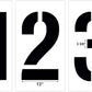 24" Number Stencil Kit | Part#: 10000945 | 10-Piece Kit Includes Numbers 0-9 | Number Height is 24" | Flexible and Durable 1/8" PolyTough Lifetime | Precision Marking | Made in USA