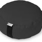 Bean Products Zafu Meditation Pillows for Sitting on Floor, Yoga Cushion, Cotton/Buckwheat Fill Yoga Pillow, Zafu Meditation Cushion, Zen Kneeling Prayer Pad- Made in USA - 14" Round - Black