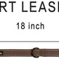PLUTUS PET Short Training Dog Leash with Padded Handle for Medium Large Dogs,18 Inch Heavy Duty Strong Traffic Leash with Carabiner Clip for Climbing Walking or Guiding Blind(18”，Chocolate)