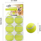 ALL FOR PAWS Interactive Super Bounce Tennis Balls Dog Toy, Pet Safe Toys for Exercise and Training, 2.5 Inch Diameter (6 Pack)