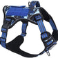 BUMBIN Tactical Dog Harness for Small Dogs No Pull, Famous TIK Tok No Pull Puppy Harness, Fit Smart Reflective Pet Walking Harness for Training, Adjustable Dog Vest Harness with Handle Blue Camo XS