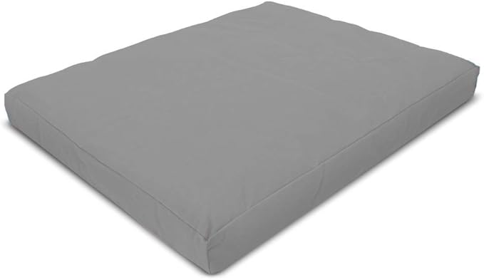 Bean Products Meditation Cushion - Zabuton Meditation Pillows for Sitting on Floor, Yoga Cushion, Cotton Yoga Pillow, Zen Kneeling Prayer Pad- Made in USA - Premium 32x26x3, Stone Gray