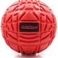 Large Trigger Point Massage Ball - 3.1 Inch Hard Rubber Therapy Ball for Myofascial Massage - Deep Tissue Massager for Myofascial Release and Pressure Point Recovery (Red (Medium))