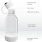 Asobu Buddy Bottle a Stainless Steel Insulated Water Bottle for with Removable Dog Water Bowl and Dog Food and Treat Storage Bowl (White, Tritan 50 oz Water Bottle with Bowl)