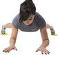 Synergee Core Sliders. Dual Sided Use on Carpet or Hardwood Floors. Abdominal Exercise Equipment