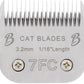 Detachable A Series 7f Blades for Cat Grooming Full Tooth Cuts Length 1/16" - 3.2mm Japanese High Carbon Stainless Steel Cat Grooming Supplies | Compatible A5 Series(7F Cat)
