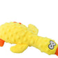OUANGANC Calming Duck Dog Toy for Aggressive Chewers, Make a Crinkly Crunchy Noise, with Squeaker, 2025 Upgraded Indestructible Puppy Teething Toys, for Small to Medium Dog Breeds (Yellow 10.6in)