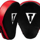 Title Boxing Classic Charge Punch Mitts, Black/Red