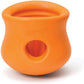 West Paw Zogoflex Toppl Treat Dispensing Dog Toy Puzzle – Interactive Chew Toys for Dogs – Dog Toy for Moderate Chewers, Fetch, Catch – Holds Kibble, Treats, Small 3", Tangerine