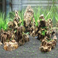 PINVNBY Dragon Stone Ohko Natural Aquarium Rocks - Mixed Sizes Perfect for Reptile & Amphibian Tanks - 4.5 lbs