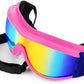 Dog Sunglasses for Large and Medium Breed, Dog Goggles for Large Dogs, Sun Protection, Windproof, Waterproof, Dustproof and Anti-Fog with Adjustable Strap for Driving, Motorcycle (Pink)
