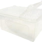 Happy Habitat (Medium - 2 Pack)- Ventilated Enclosure & Breeder Box - for Live Feeder Insects, Reptiles, Amphibians & Other Small Pets - Durable Plastic Portable Terrarium