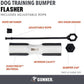 Dog Training Bumper - Retriever Training Dummy, Retrieving Dummies for Pets, Bumpers for Water Retrieving with Adjustable Rope, (Flasher)