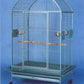 XX Large DomeTop Wrought Iron Bird Parrot Cage, 40"x30"x66.5"H, 6mm Extra Strong Wire (Green Vein)