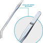 2 Pcs 10.6 Inches Heavy Duty Reptile Feeding Tongs, Long Aquarium Tweezers, Straight and Curved Long Tweezers for Aquarium and Terrarium