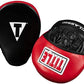 Title Boxing Classic Charge Punch Mitts, Black/Red