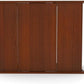 Pemberly Row Engineered Wood 50/65 Gallon Serene Cherry Upright Aquarium Stand