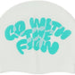 Unisex Silicone Swimming hat That Protects Hair and Ears, Pretty and Cool Artist Collaboration Design Swimming hat