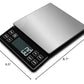 NEXT-SHINE Food Kitchen Scale 11lb 0.1g/0.01oz Precise Graduation, 9 Units Rechargeable Digital Scale Stainless Steel Platform LCD Display