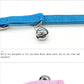 CHUKCHI Pink Soft Velvet Safe Cat Adjustable Collar with Crystal Heart Charm and Bells 8-11 Inches (Blue)