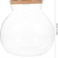 Fish Bowl with LED Light - Small Betta Fish Tank with LED Lighting and Lid Glass Fish Bowl Small Aquarium for DIY Landscape
