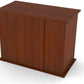 Pemberly Row Engineered Wood 50/65 Gallon Serene Cherry Upright Aquarium Stand