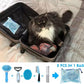 Dog Brush Grooming Kit 5PCS - Dog Brushes for Grooming, Dog Brush for Shedding,Puppy Brush and Flea Comb for Dogs, Slicker Brush Comb and Dog Hair Brush Set Blue