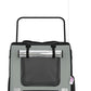 Tidyard Pet Bike Trailer Black and Gray Oxford Fabric and Iron Pet Bicycle Carrier, Animal Bike Stroller for Cat, Puppy, Dog, Outdoor, Travel
