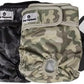 Pet Parents® Washable Dog Diapers (3pack) + Extendrs® of Durable Doggie Diapers, Premium Dog Diapers Female & Male (X-Large, Camo)