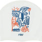 Unisex Silicone Swimming hat That Protects Hair and Ears, Pretty and Cool Artist Collaboration Design Swimming hat