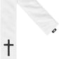 SLEEFS Faith Cross White Thin Football Towel