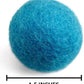 Wool Cat Toys - Felt Cat Toy Balls for Small Pet Fetch and Play - Eco Friendly Quiet Wool Ball Cat Toy for Cats and Kittens - Choose Your Colors (Aqua)