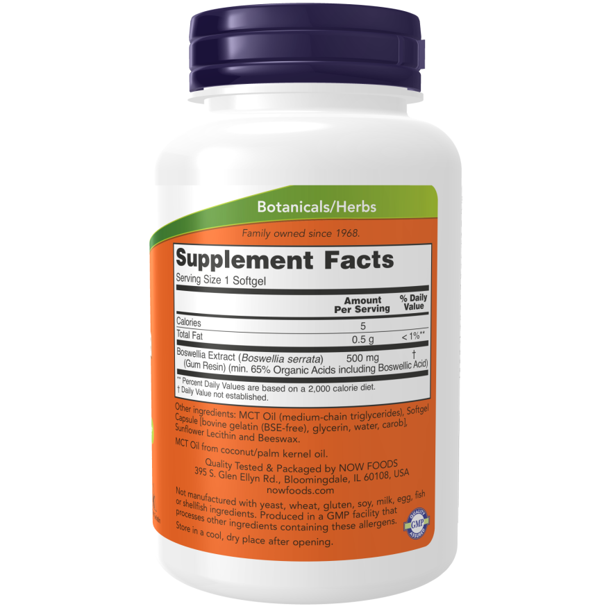 Now Foods Boswellia Extract 500 mg 90 Softgels - 4936