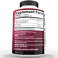 Nutrivein Premium Tart Cherry Capsules 3000mg - 90 Capsules