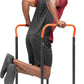 Sunny Health & Fitness Power Tower, Dip Bar, Push-Up & Pull Up Assisting Parallette Station w Optional Rock Climbing Grip Trainer