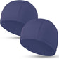 2pcs Cloth Swim Caps for Both Women & Men & Kids Fabric Durable Non-Waterproof Elastic Swimming Pool Cap Bathing Cap for Long and Short Hair