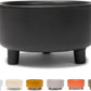 Waggo Uplift Ceramic Dog Bowl for Small Medium and Large Breeds - Heavyweight and Durable Pet Food and Water Dish Crock, Dishwasher Safe, Modern, Elevated Feeder (Small, Black)