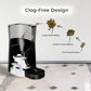 Smart HD Cat Feeder, 2 Way Audio + Voice Recording, Automatic Feeder for Dog with 1080p Night Vision Camera, WiFi App Controlled, Battery Backup, Anti Jam 6L Upto 15 Daily Meals, Black