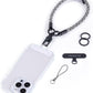 project-cb Phone Wrist Strap 1,Tether Tab 2,Phone Wristlet,Lanyard Wrist Strap,Key Holder,KeyChain,KeyRing×2(White-Black)