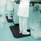 American Floor Mats Hog Heaven Premium 7/8" Black & Yellow Border 3' x 10' Nitrile Backed Anti-Fatigue Comfort Mat