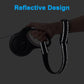PetBonus Short Dog Leash, Safety Wrist Strap for Retractable Dog Leash, Reflective Design and Adjustable Soft Padded Handle, Extra Layer Security for Pet Stroller (Black)