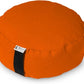 BEAN PRODUCTS Zafu Meditation Pillows for Sitting on Floor, Yoga Cushion, Cotton/Buckwheat fill Yoga Pillow, Zafu Meditation Cushion, Zen Kneeling Prayer Pad- MADE IN USA - 14" ROUND - TANGERINE