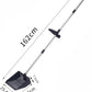 Chicken Poop Scooper with Ergonomic D-Grip 64" Long Handle 4 Sections Adjustable Stainless Steel Chicken Coop Scooper for Sand Sifting Shovel Farm Beach Garden Yard Waste Litter Pooper Cleaning Tools